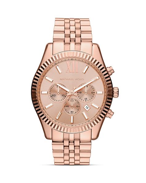 fake rose gold michael kors watch|rose gold mk watch men.